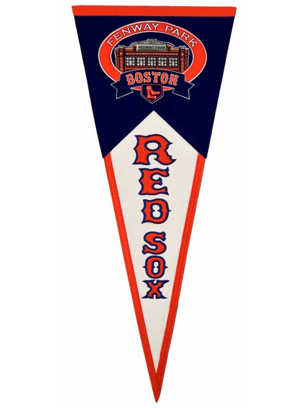 Boston Red Sox Fenway Park Wool Wall Pennant - Navy, White & Red Official MLB